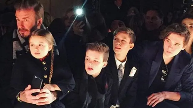 David Beckham dan anak-anaknya