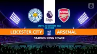 Leicester City vs Arsenal. (Liputan6.com/Trie Yasni)