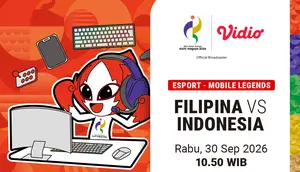 Filipina vs Indonesia - Asian Games 2026 Esports - Mobile Legends Quarter Final di Vidio