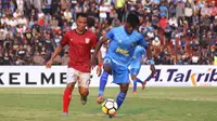PSIM Yogyakarta bermain imbang 0-0 kontra PSMP Mojokerto pada lanjutan Grup Timur Liga 2 2018 di Stadion Sultan Agung, Bantul, Selasa (1/5/2018). (Bola.com/Ronald Seger)