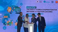 Peluncuran proyek pengurangan emisi gas metana tingkat regional berjudul ASEAN-Korea Cooperation for Methane Mitigation (AKCMM). (Istimewa)