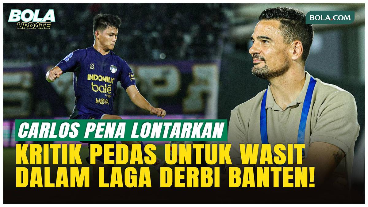 Carlos Pena Kritik Wasit Usai Persita Kalah dari Dewa United