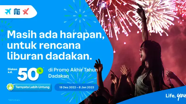 Program Promo Akhir Tahun Traveloka, Diskon Hingga 50 Persen - Regional ...