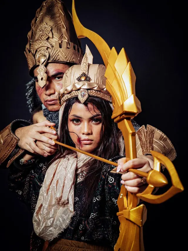 Gaya Pemotretan Hari LIDA dan Putri D'Academy 4 bertema Bajirao Mastani. (Sumber: Instagram/aldosinarta)