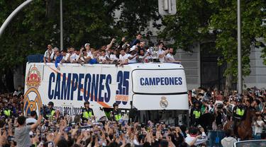 Pesta Real Madrid Juara La Liga Spanyol