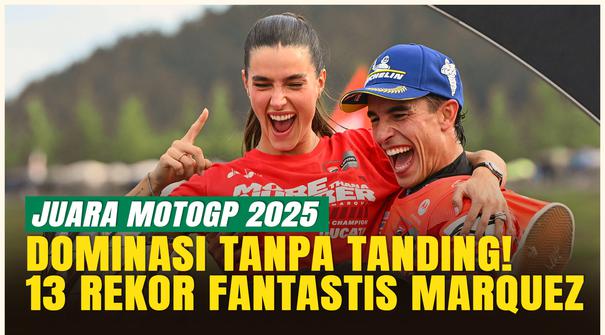 Marc Marquez Pecahkan 13 Rekor dalam Perjalanan Juara Dunia MotoGP 2025, Musim Sempurna di Ducati