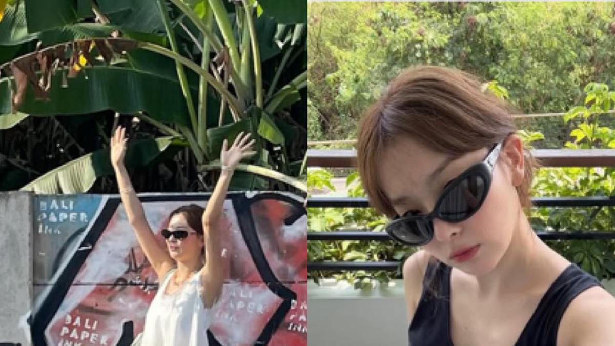 7 OOTD Liburan Seulgi Red Velvet di Bali Melokal Foto di Belakang Pohon Pisang hingga Pakai Baju I Love Bali