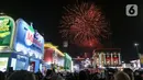 Pekan Raya Jakarta (PRJ) atau Jakarta Fair 2025 mengusung tema “Jakarta Fair Kemayoran Mendukung Indonesia Maju Melalui Inovasi dan Karya Bangsa Berkelanjutan”. (Liputan6.com/Herman Zakharia)