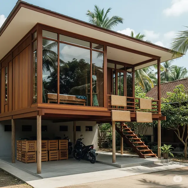 Rumah Panggung Modern