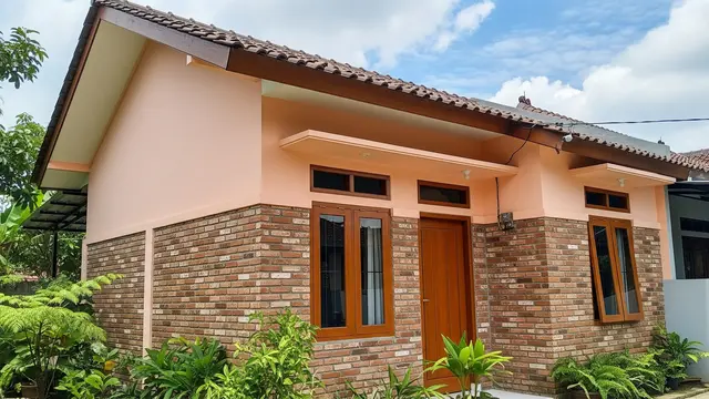 Warna Cat Rumah Tembok Bata Merah agar Tidak Menyerap Panas/Gemini AI