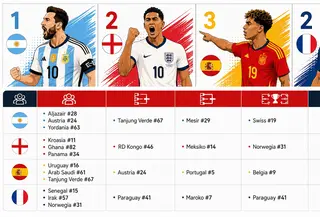 Infografis tim semi final piala dunia 2026. (Djoko Poerwanto)