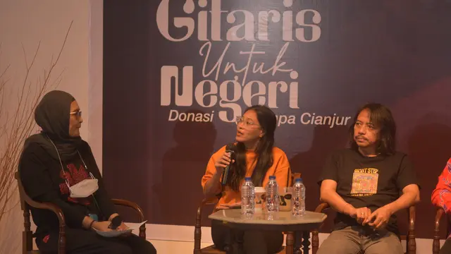 Konferensi Pers Gitaris untuk Negeri: Donasi Gempa Cianjur. (ist)