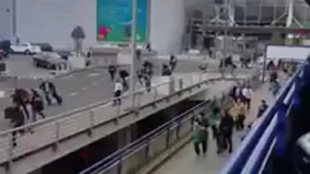 Kepanikan Pengunjung Saat Ledakan di Bandara Zaventem Belgia