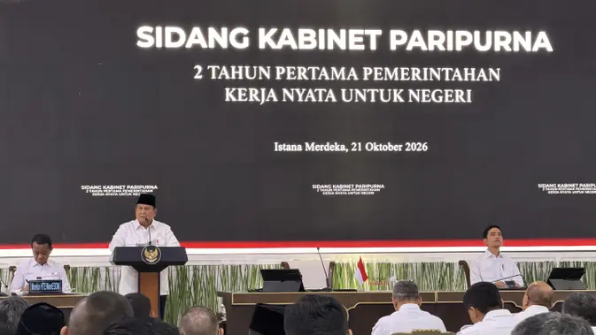 Prabowo Puji Kinerja Kabinet di 2 Tahun Pemerintahan: Cukup Membanggakan
