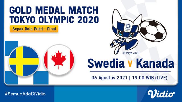 Banner Sepak Bola final sepak bola putri Olimpiade. (Foto: Vidio)