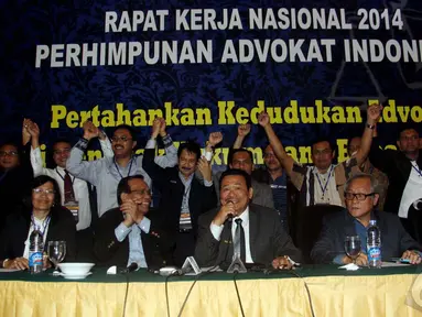 Perhimpunan Advokat Indonesia (Peradi) akan kembali menggelar aksi unjuk rasa di Bunderan HI, Jakarta, Selasa (22/9/2014) (Liputan6.com/Johan Tallo)