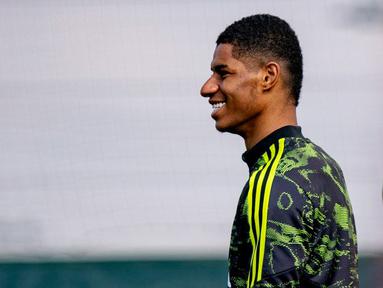 Ada kabar baik datang bagi Manchester United. Penyerang andalan mereka, Marcus Rashford sudah semakin dekat untuk comeback di skuat Setan Merah. (Twitter Manchester United)