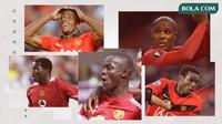 Eric Djemba-Djemba, Wilfried Zaha, Eric Bailly, Odion Ighalo dan Mame Biram Diouf. (Bola.com/Dody Iryawan)