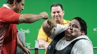 Siamand Rahman saat tampil di Paralimpiade Brasil 2016 (YASUYOSHI CHIBA / AFP)