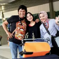 Marissa Haque, Ikang Fawzi dan Bella Fawzi. (Instagram/marissahaque)