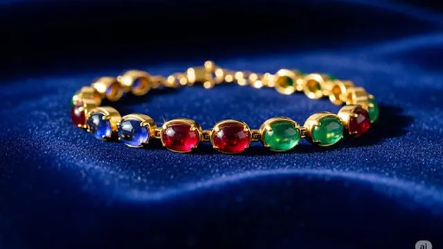 Gelang Permata Berwarna