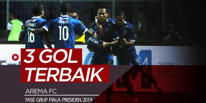 VIDEO: 3 Gol Terbaik Arema FC di Fase Grup Piala Presiden 2019