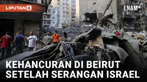 VIDEO: Kehancuran di Beirut pada Pagi Hari Setelah Serangan Udara Israel yang Mematikan