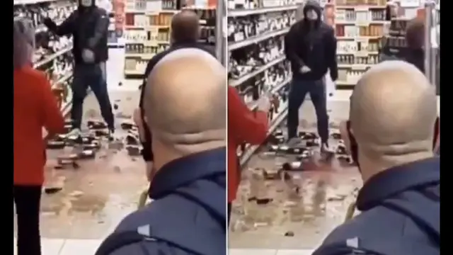 Ditegur Tak Pakai Masker, Pria Ini Ngamuk dan Hancurkan Barang-Barang di Supermarket