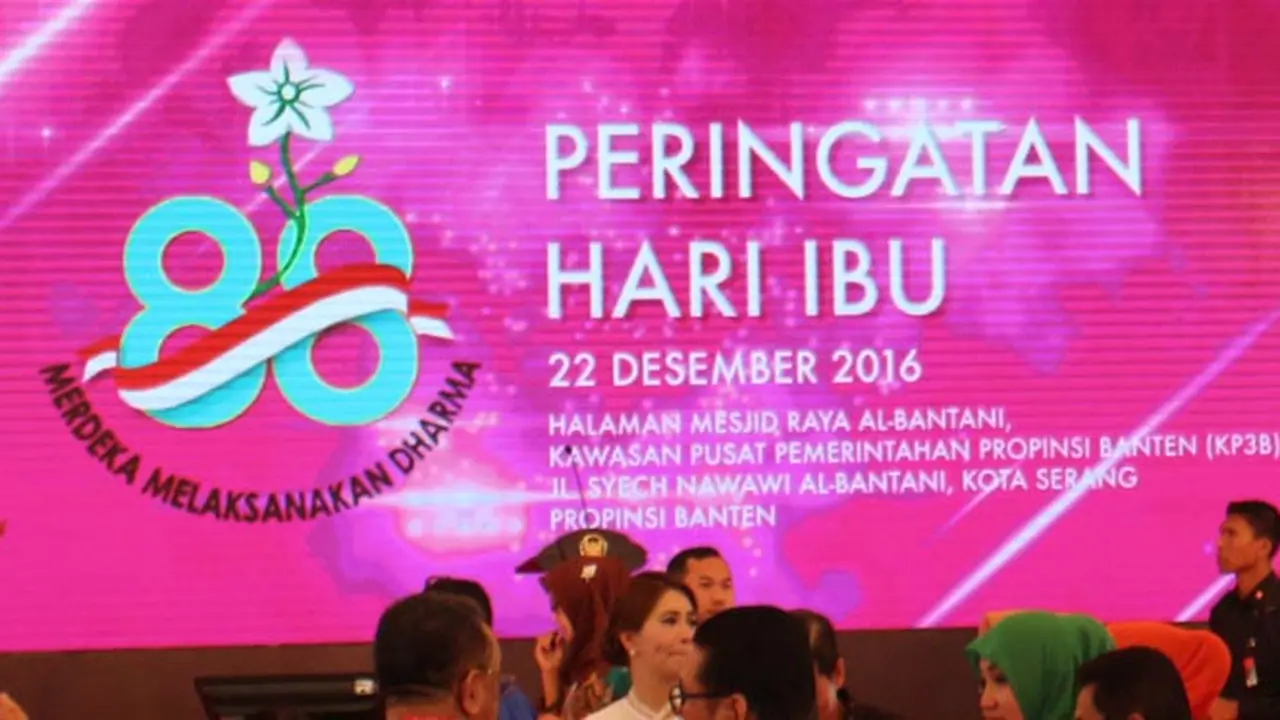 Puncak Peringatan Hari Ibu Ke-88 Digelar di Serang, Banten