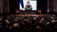 Presiden Ukraina Pidato di Kongres AS Pakai Kaus, Sebut Serangan Rusia Seperti 9/11