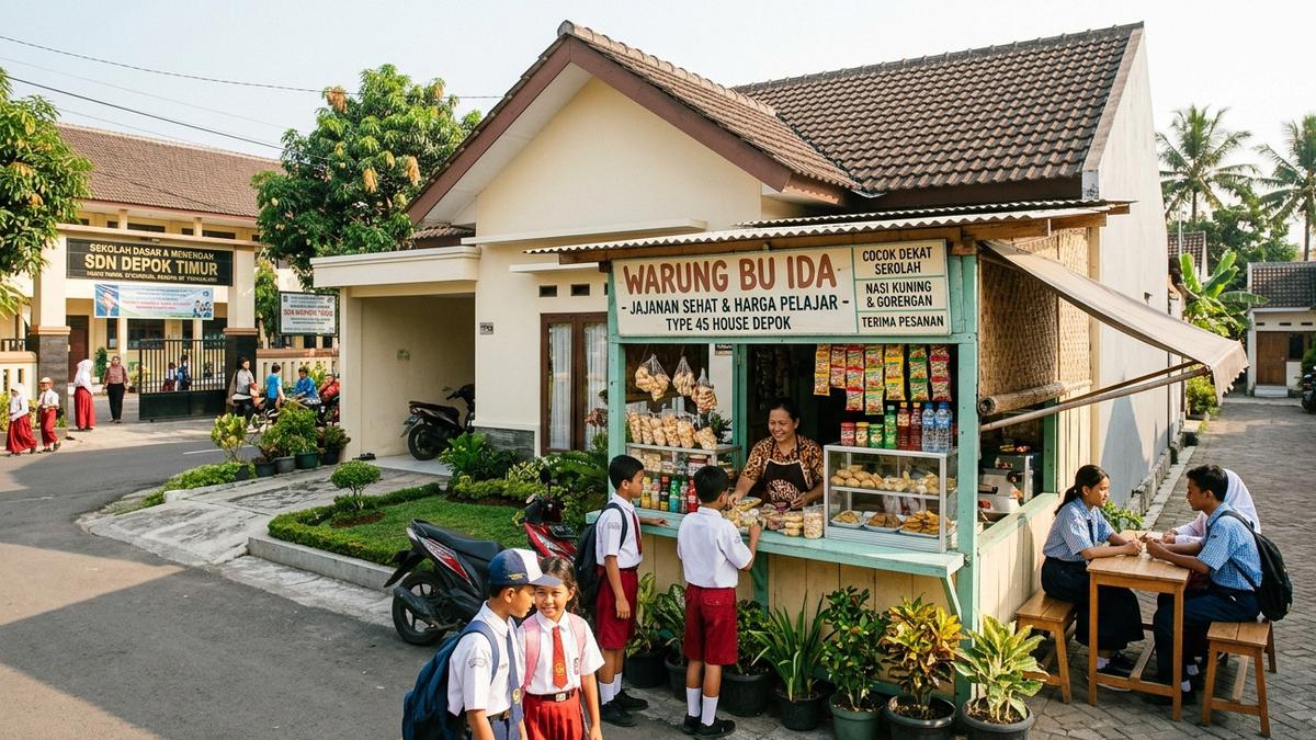 7 Ide Warung Depan Rumah Type 45 yang Cocok Dekat Sekolah dan Mudah Dijalankan