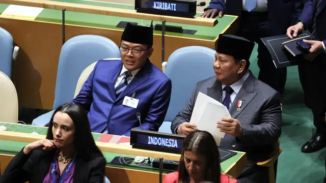 Presiden RI Prabowo Subianto menghadiri Konferensi Internasional Tingkat Tinggi di Gedung Majelis Umum Perserikatan Bangsa-Bangsa (PBB).