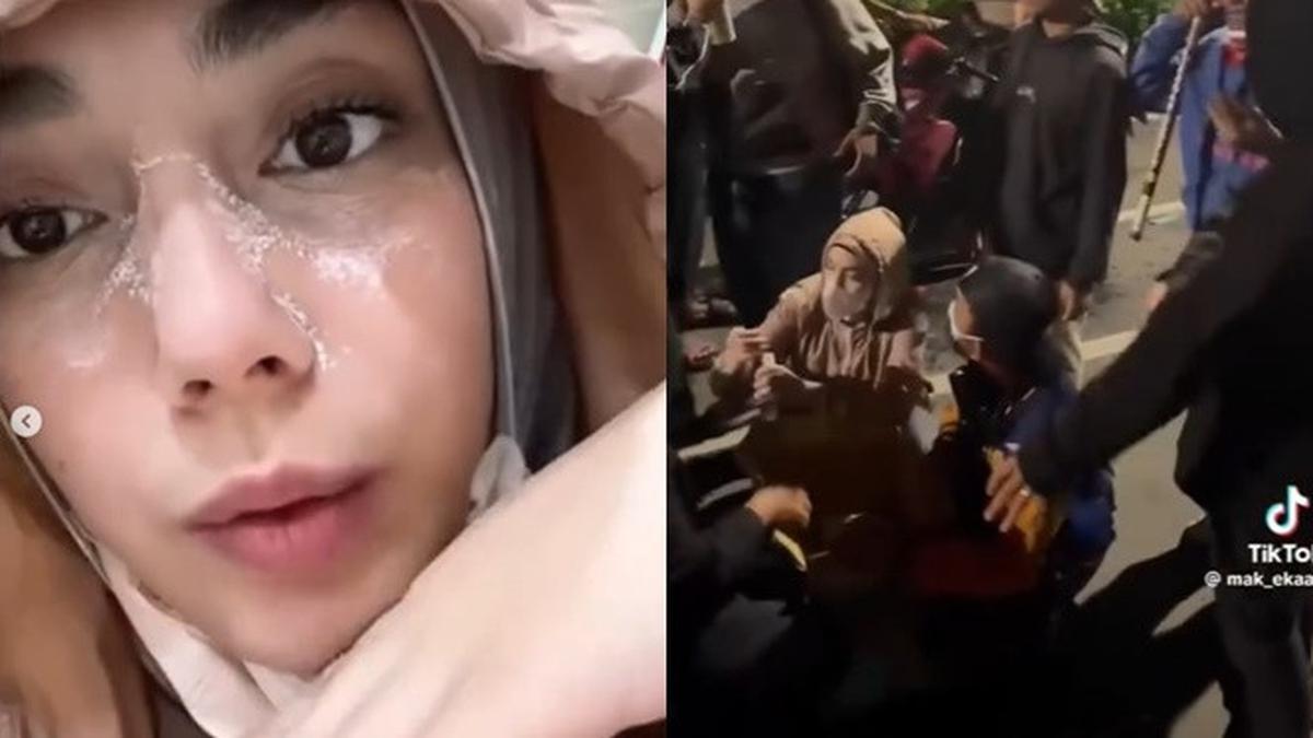 6 Potret Celine Evangelista Bawa Bantuan Medis dan Makanan untuk Pendemo di Jakarta