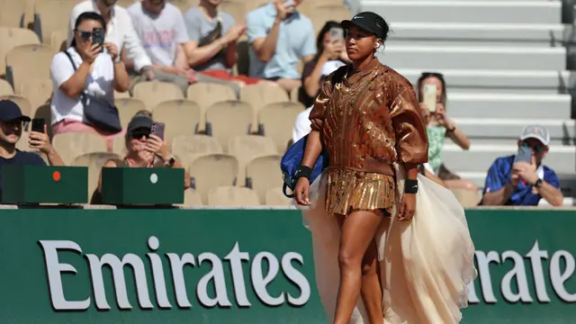 Kenakan Gaun Berkilau, Naomi Osaka Curi Perhatian di Prancis Terbuka 2026