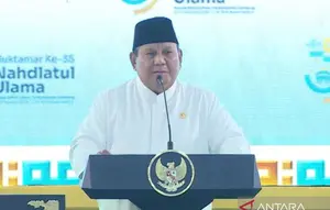 Prabowo Bakal Tutup Muktamar ke-35 NU Senin Besok