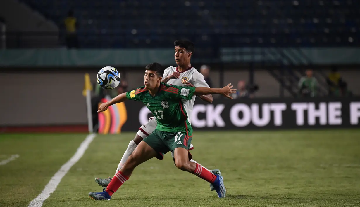 Timnas Venezuela berhasil mengamankan satu poin penting usai imbangi Meksiko 2-2. (Doc. LOC WCU17/SBN)