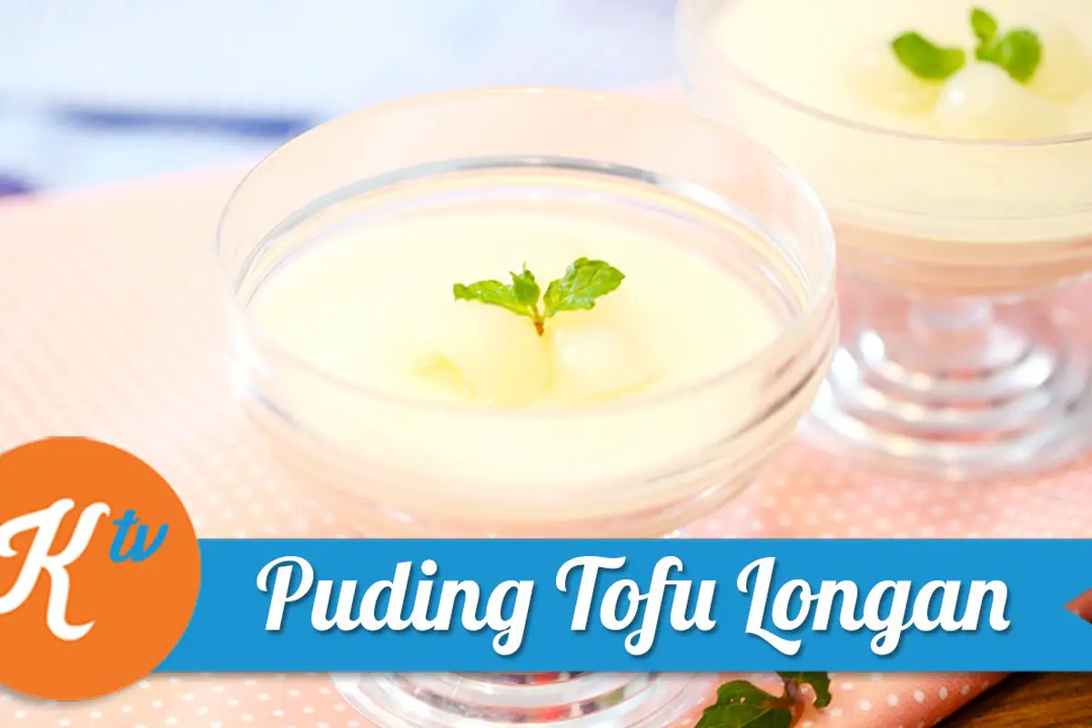 Puding Tofu Buah Longan