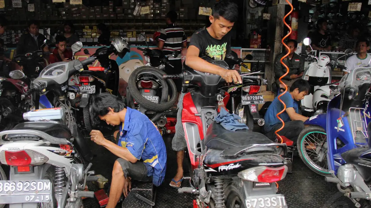 H-12, Calon Pemudik Mulai Servis Motor