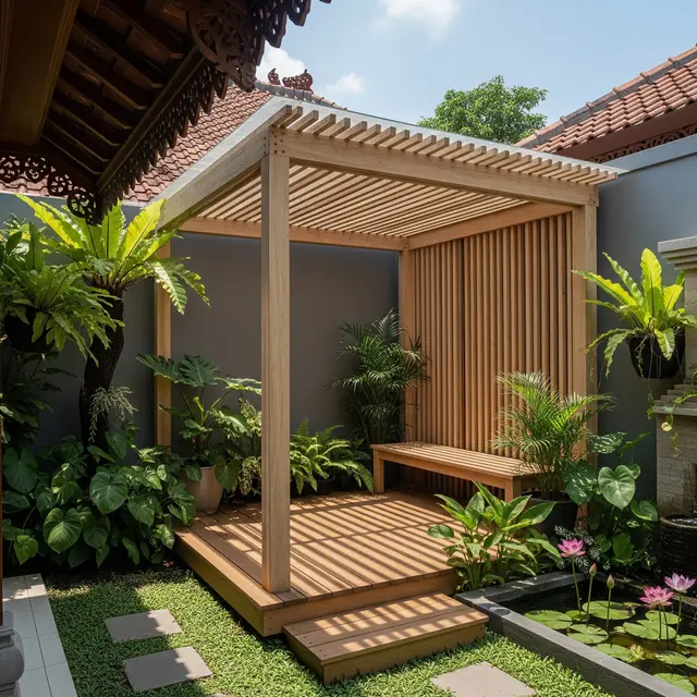 9 Model Pergola Kayu Minimalis untuk Taman Belakang Rumah, Estetik dan Fungsional
