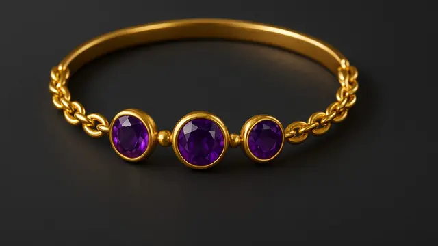 8 Model Gelang Emas 24 Karat dengan Batu Permata, Kombinasi Elegan & Berkelas