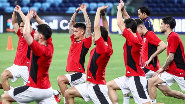 Latihan Akhir Timnas Indonesia Jelang Hadapi Australia