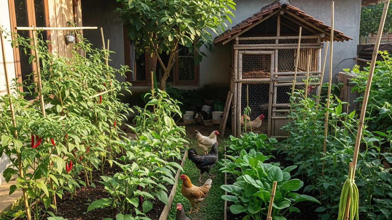9 Tata Letak Halaman Produktif untuk Kebun dan Ternak agar Panen Sepanjang Tahun