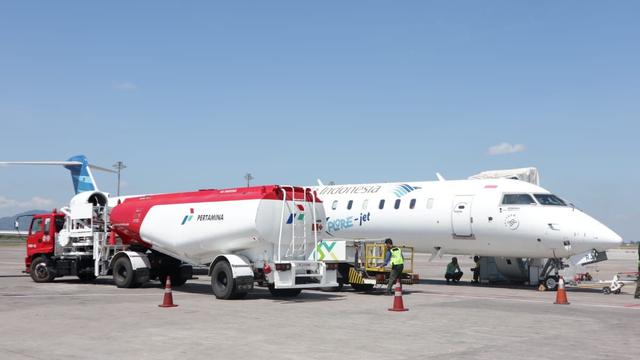 PT Pertamina (Persero) Marekting Operation Region (MOR) VII memastikan stok dan distribusi avtur sangat aman dan lancar.