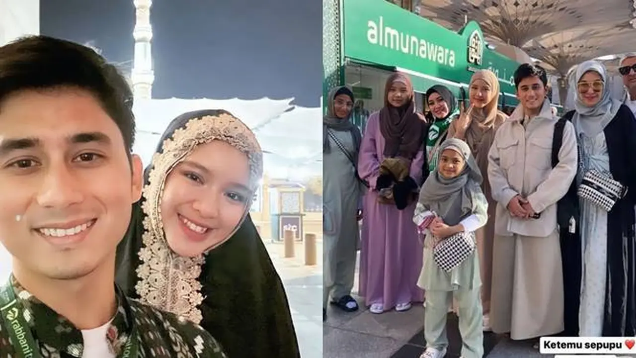 Nikmati Akhir Tahun Bareng, Ini 7 Potret Tiara Andini dan Alshad Ahmad Jalani Umrah