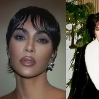 Intip pesona Kim Kardashian dengan pixie cut yang mirip dengan Kris Jenner (@kimkardashian @krisjenner)