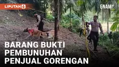 Polisi Kerahkan Anjing Pelacak di TKP Pembunuhan Penjual Gorengan