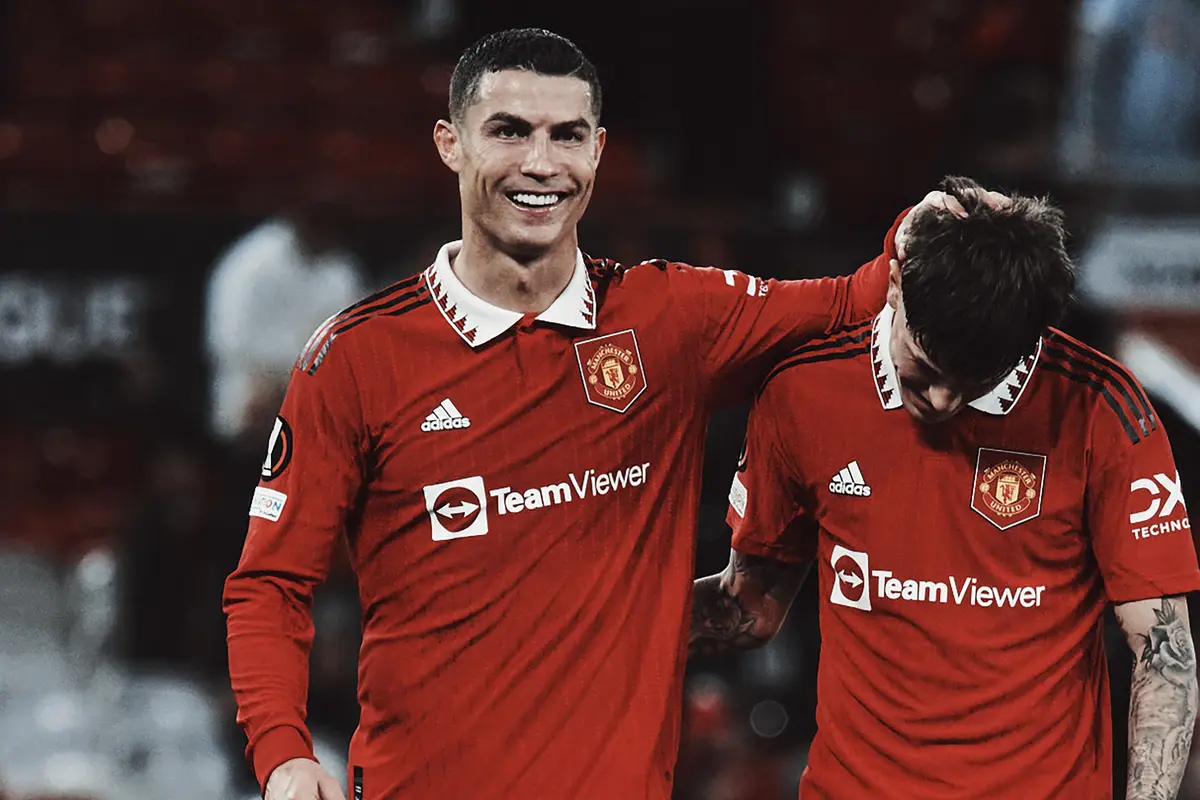 Foto: Main Bareng Sang Idola Cristiano Ronaldo di Liga Europa, Alejandro Garnacho Ukir Debut Sebagai Starter Bersama MU