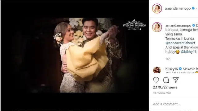 Billy Syahputra - Amanda Manopo (Foto: Instagram/@amandamanopo)