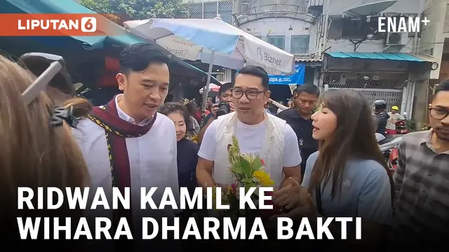 VIDEO: Cagub Ridwan Kamil Kampanye di Wihara Dharma Bakti Petak 9