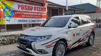 Mitsubishi Outlander PHEV Dukung Petugas PMI Siaga di Gunung Merapi (Ist)